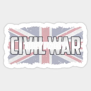 Tory Party Civil War Sticker